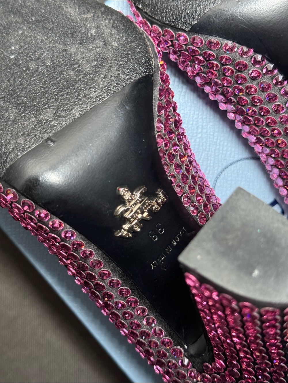 Prada Pink Crystal Calzature Donna Pumps - Picture 6 of 9